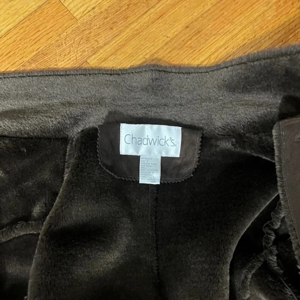 Brown faux fur suede coat - Picture 3 of 4